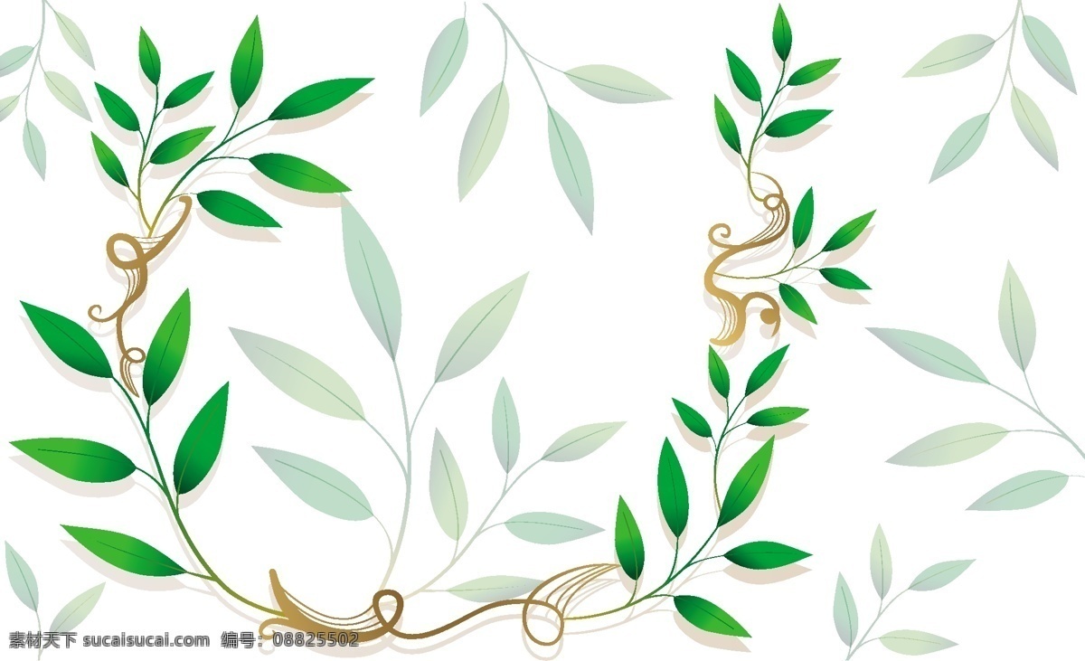 矢量 花草 插画 底图 花纹 矢量图 花边 底纹 边框 花纹花边