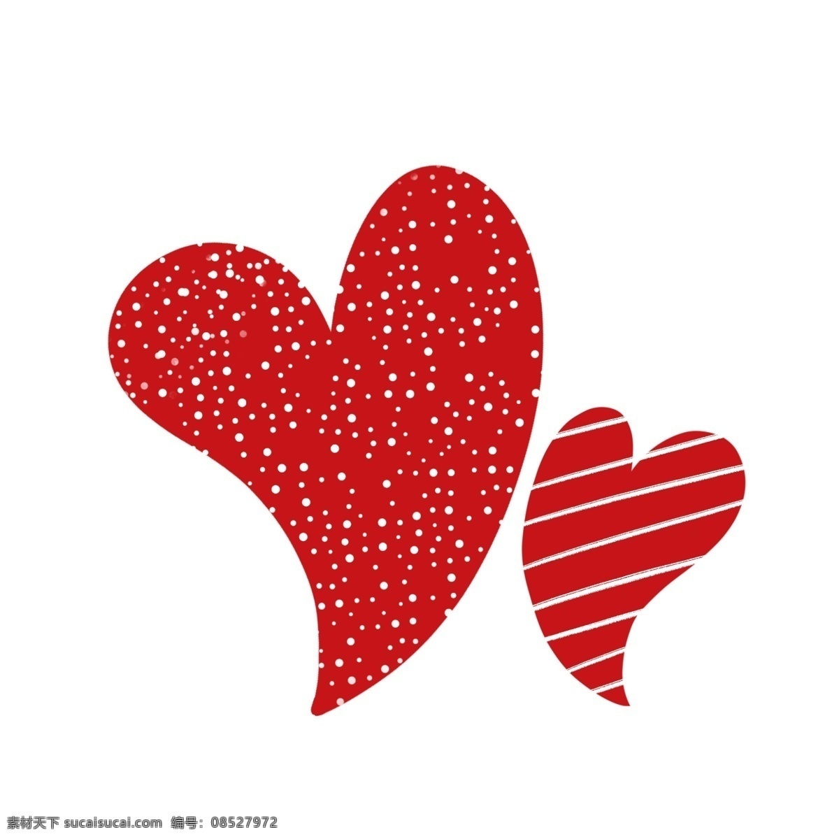两个 爱心 矢量 免 抠 心 桃心 卡通心 红色 红心 love 爱心涂鸦 手绘爱心 爱心简笔画 爱心插图 波点 条纹 矢量爱心
