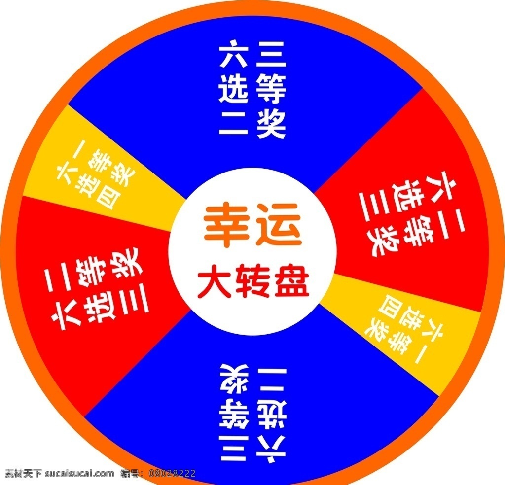 幸运大转盘 幸运 大 转盘 抽奖 一等奖 二等奖 三等奖 六选二 六选三 六选四 圆 圆盘 圈