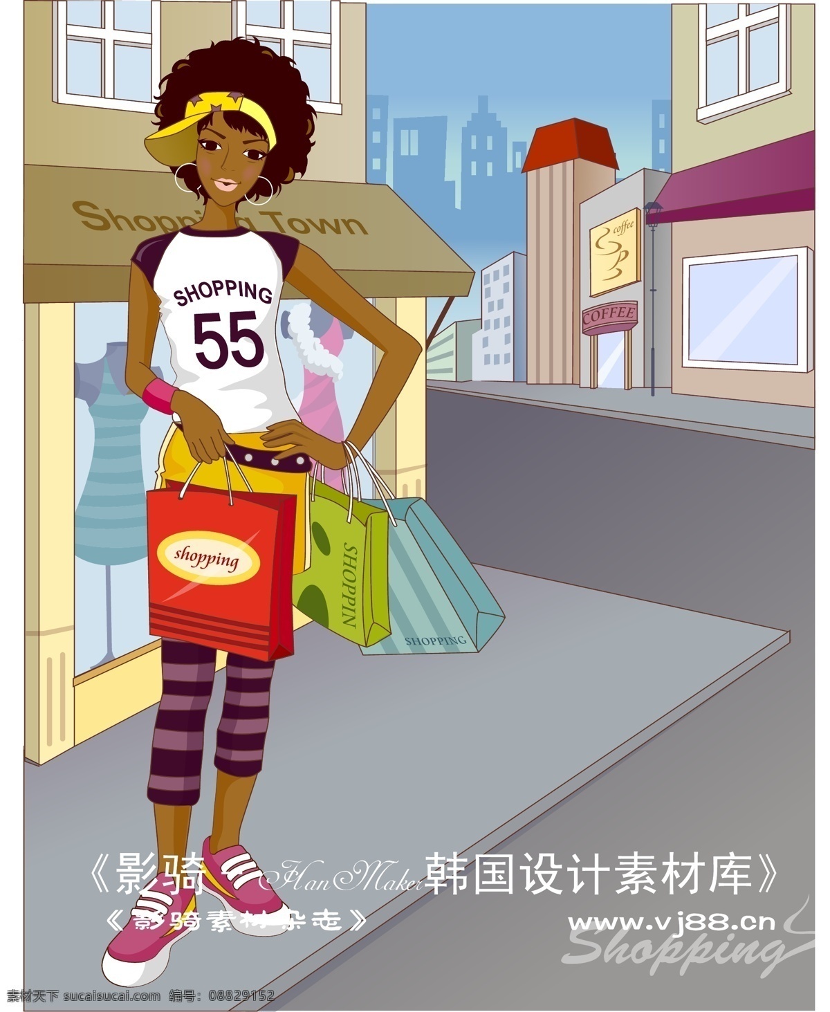 女性服饰购物 女性休闲 矢量 ai0271 设计素材 矢量人物 矢量图库 灰色