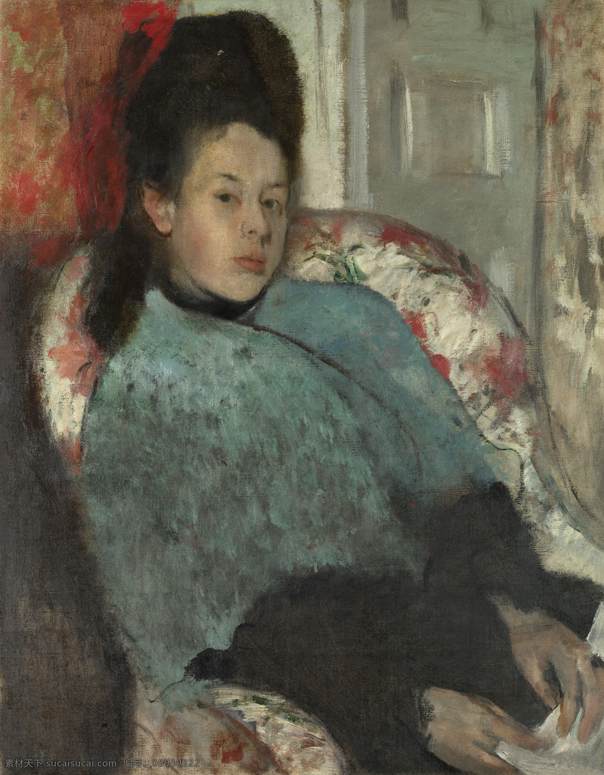 degas 印象派 油画 装饰画 carafa 法国 画家 埃德加 elena of portrait hilairegermainedgar 德加 edgar 人物 家居装饰素材