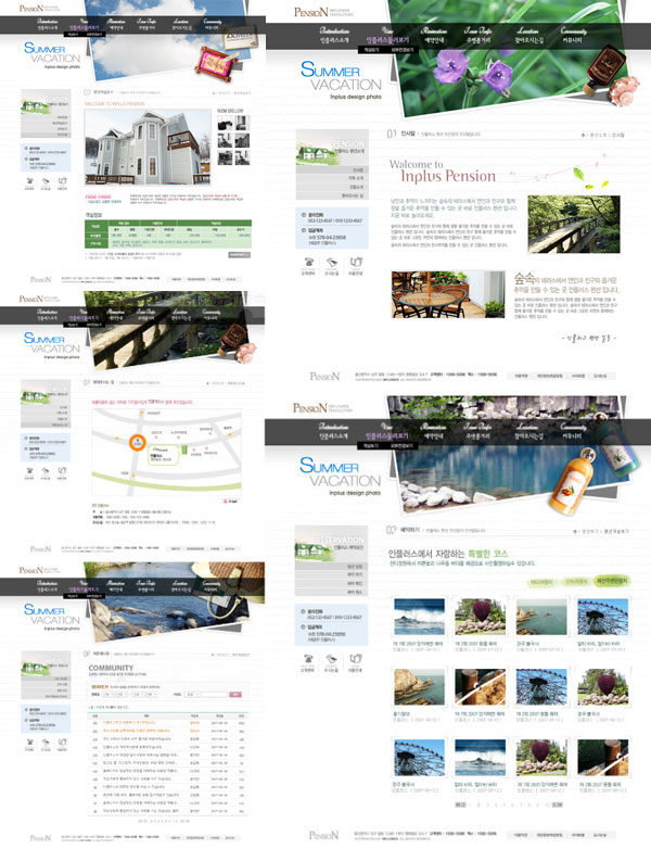 韩国地产网站 旅行网站模板 摄影网站 效果图 国外 优秀 网站 欣赏 休闲生活 白色