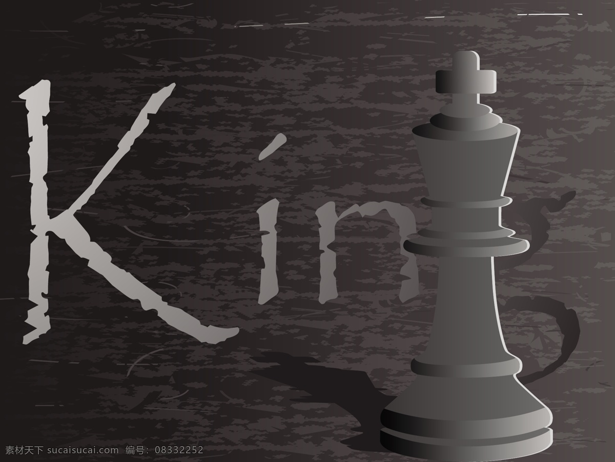 国际象棋 人物 背景 灰色