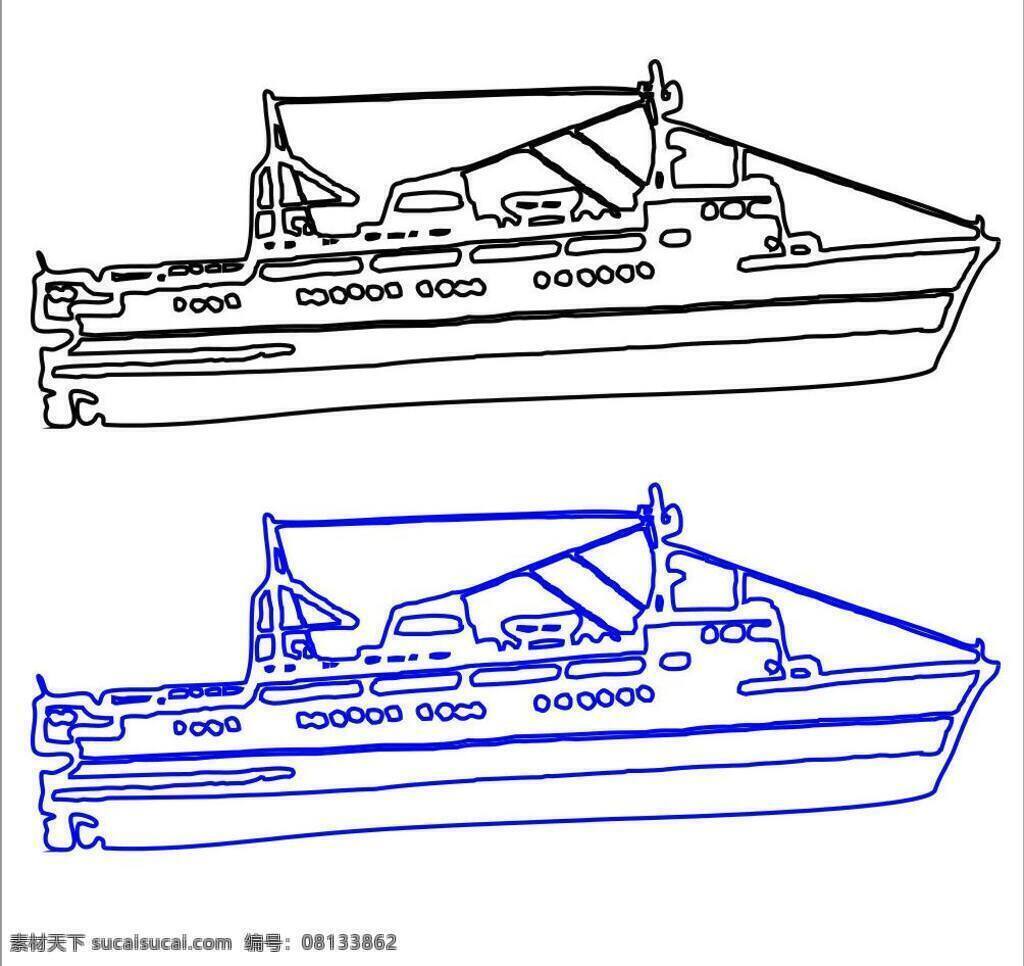 轮船 船 大海 动画 帆船 军舰 卡通 通讯科技 小船 现代科技 矢量 psd源文件