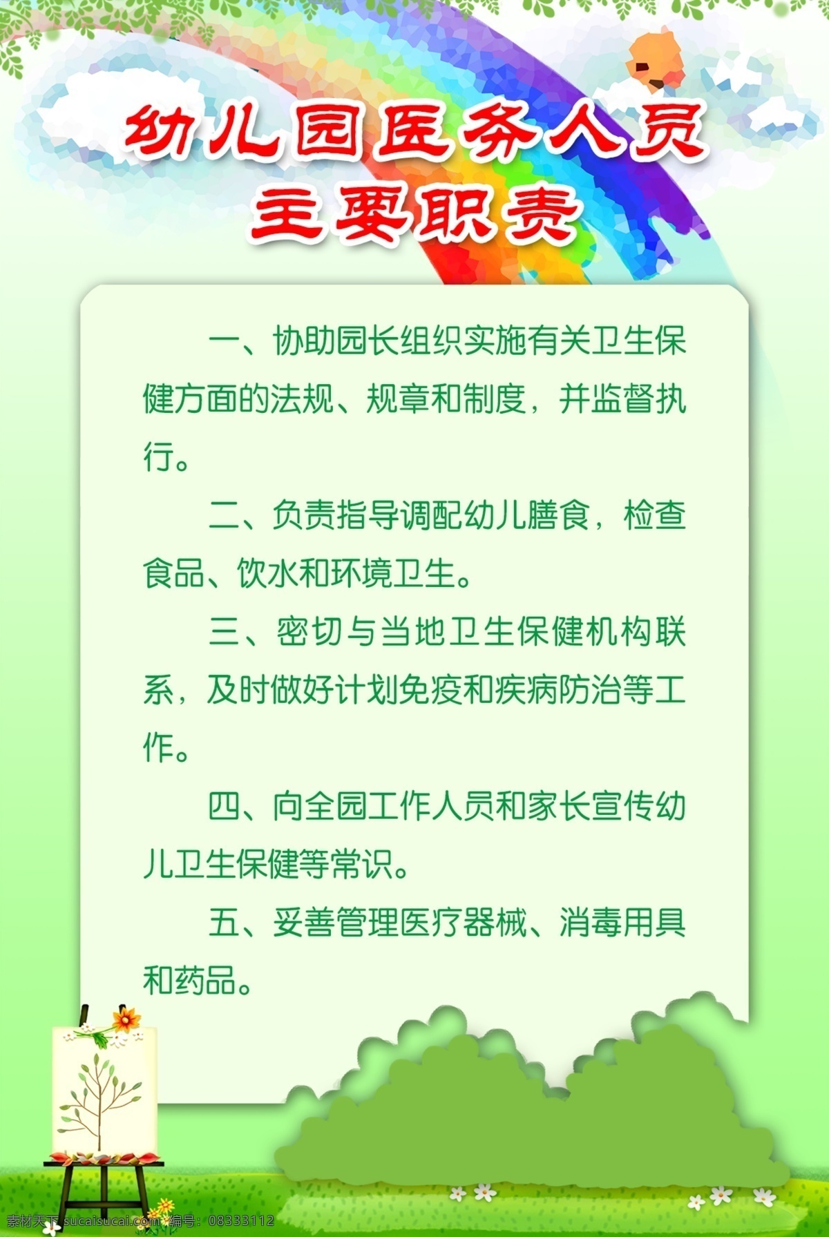 幼儿园制度 幼儿园展板 幼儿园 规章 幼儿园管理