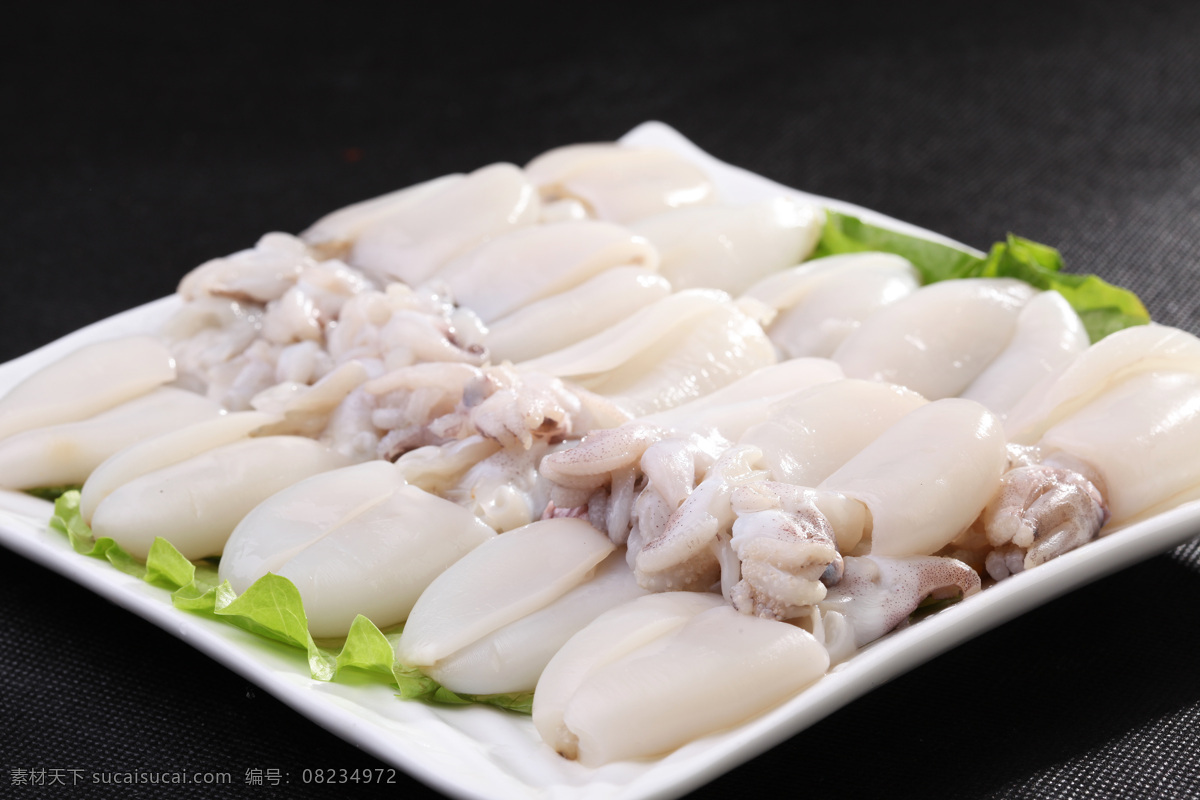墨鱼仔 墨鱼拼盘 火锅 火锅菜品 豆捞 火锅配菜 涮锅子 火锅食材 食物原料 餐饮美食 传统美食 菜品 大全