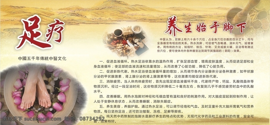足疗 养生 脚 足疗的好处 中药 泡脚 洗脚 山水