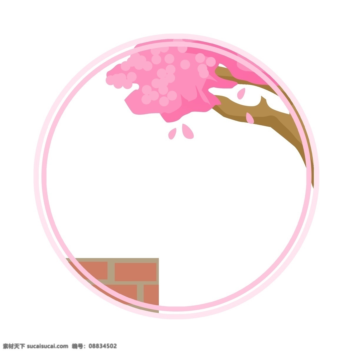 六边形 唯美 边框 漂亮的盆栽 卡通插画 边框插画 唯美边框 框架 框子 蘑菇 六边形边框