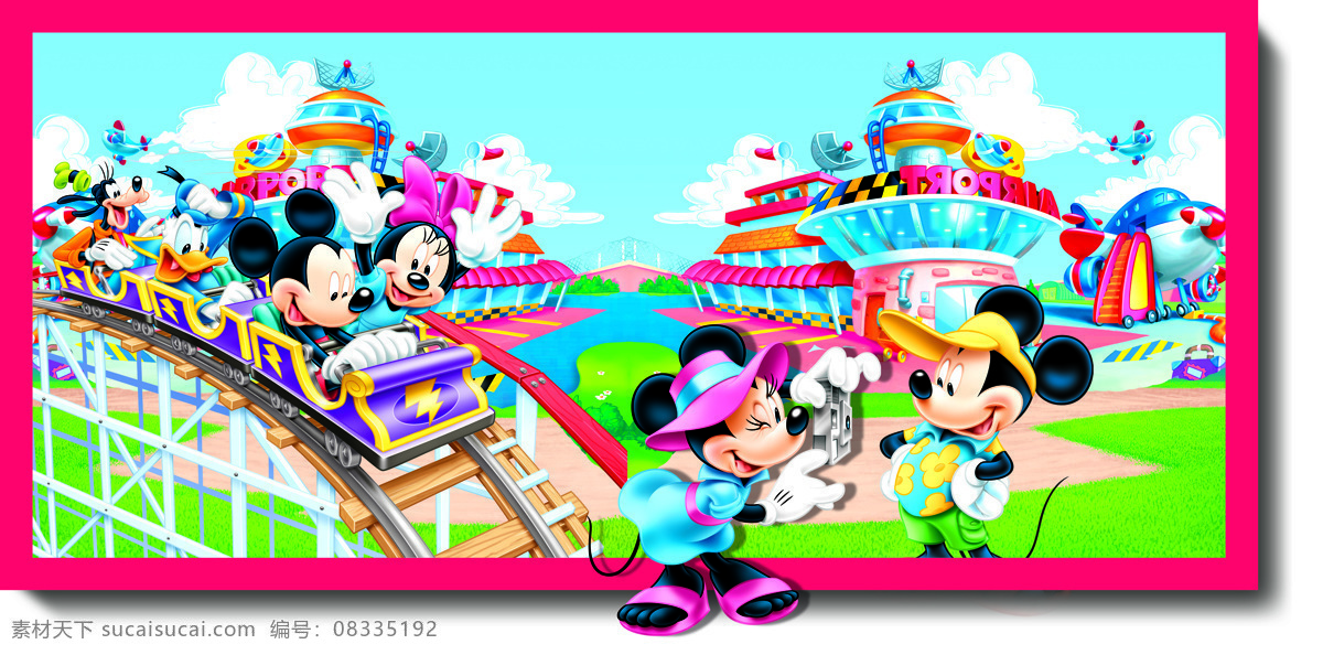 风光 迪士尼 古城堡 游乐场 主题乐园 旅游景点 迪士尼小镇 儿童游乐园 米老鼠 米奇 海报