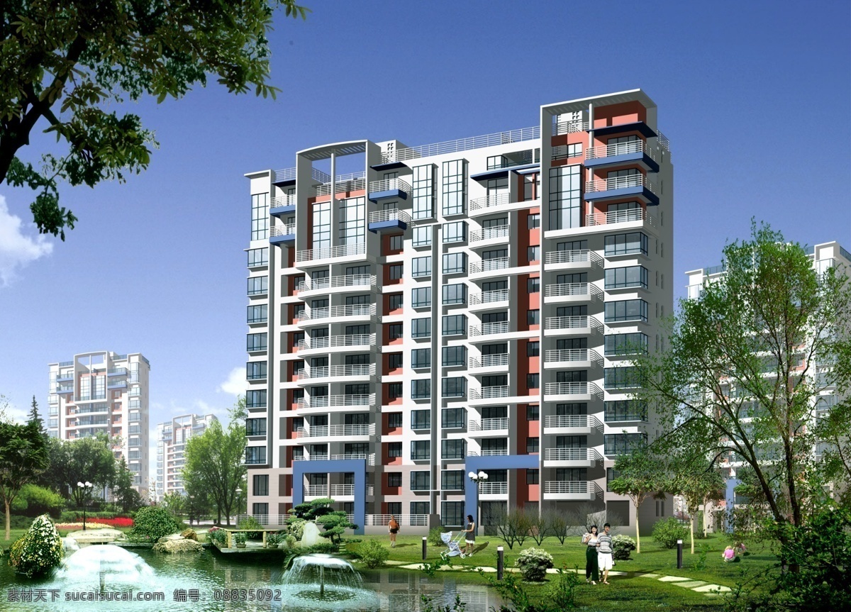 华森 上海 住宅 景观 楼房 绿地规划设计 psd源文件