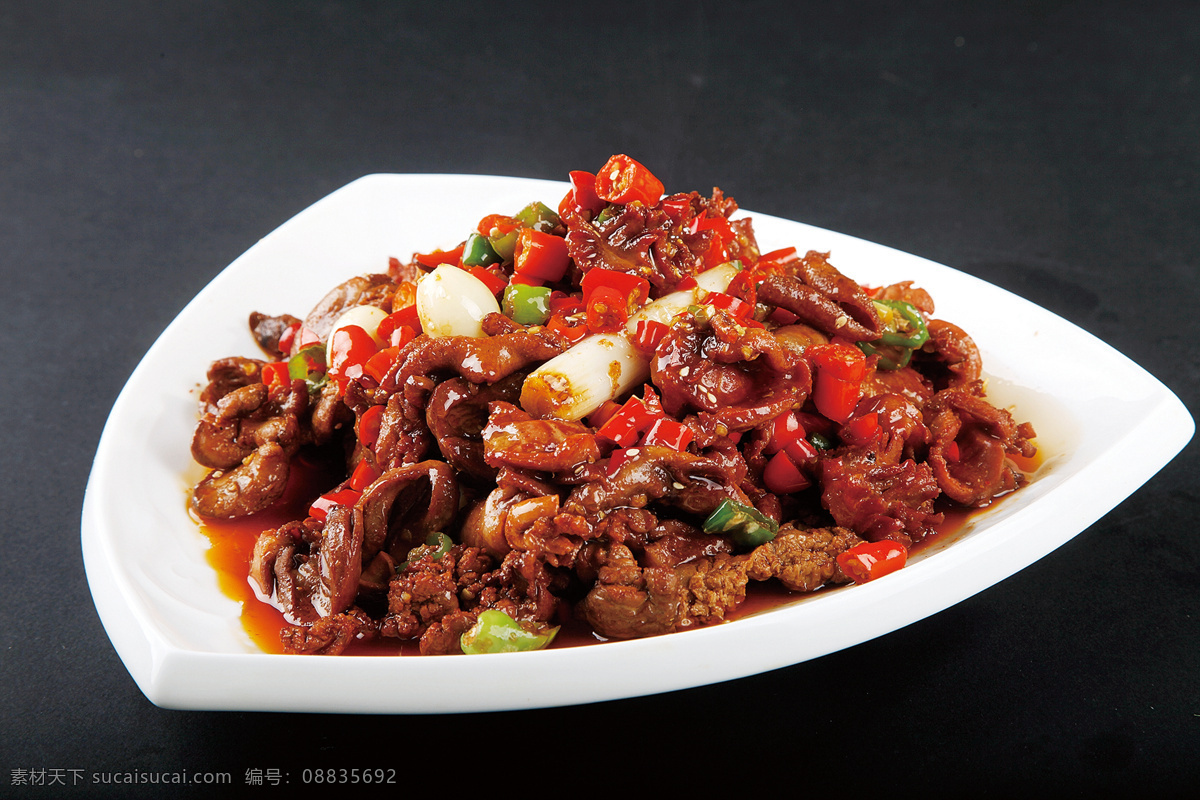 小炒鸡杂 小炒鸭杂 麻辣鸡杂 鸡胗 家常鸡杂 餐饮美食 传统美食 高清菜谱用图