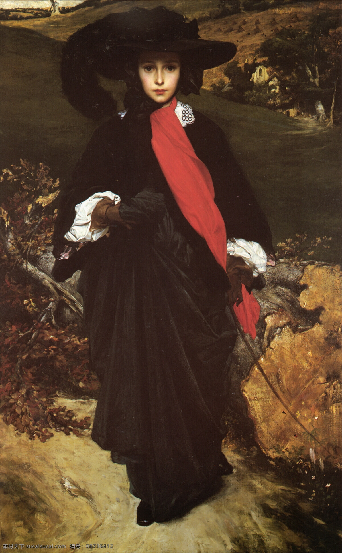 萨托 利 绘画书法 女人 女士 人物 世界名画 文化艺术 西洋油画 萨托利 弗雷德里 克莱顿 家居装饰素材