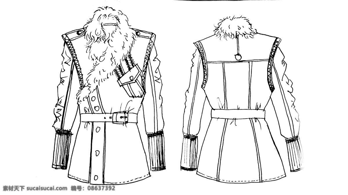 服装设计 模板下载 绘画书法 款式图 男 手绘 文化艺术 设计素材 原创 服装款式图