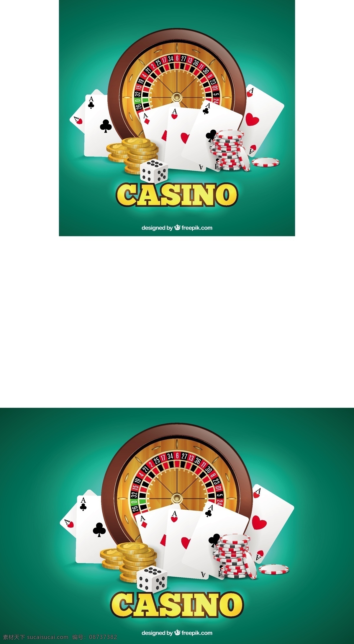 各种 赌场 游戏 元素 背景 赌场游戏元素