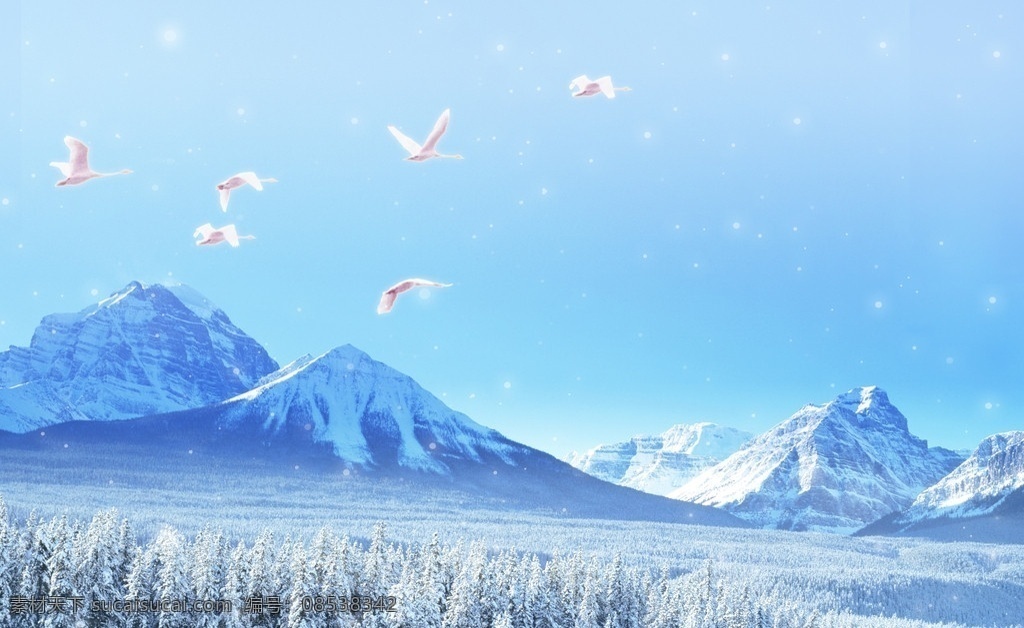 雪域风景 雪山 飞鸟 冬天 高原 小雪 自然风景 田园风光 风景 雪景 冰雪 自然风光 自然景观