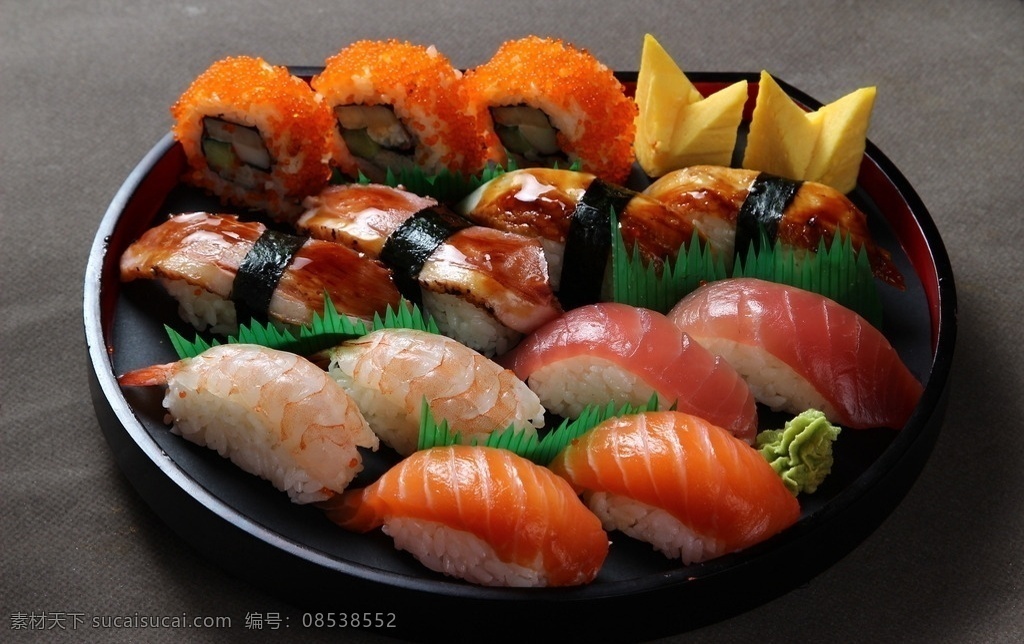 大寿司拼盘 三文鱼 金枪鱼 三文鱼籽 寿司拼盘 日本菜 日式 美食 传统美食 餐饮美食