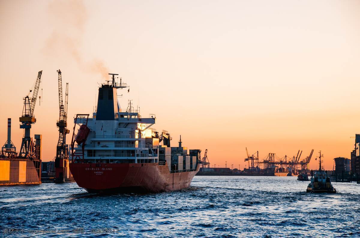 货轮 物流 远洋 运输 阳光 轮船 现代科技 交通工具