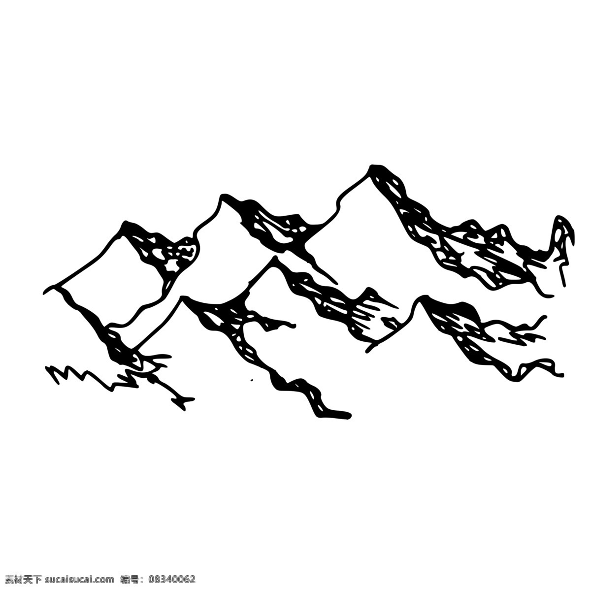 水彩 素描 黑色 大山 壮观 卡通 手绘 创意 水墨画 中国风 抽象 个性 画法 画技 墨水 线条