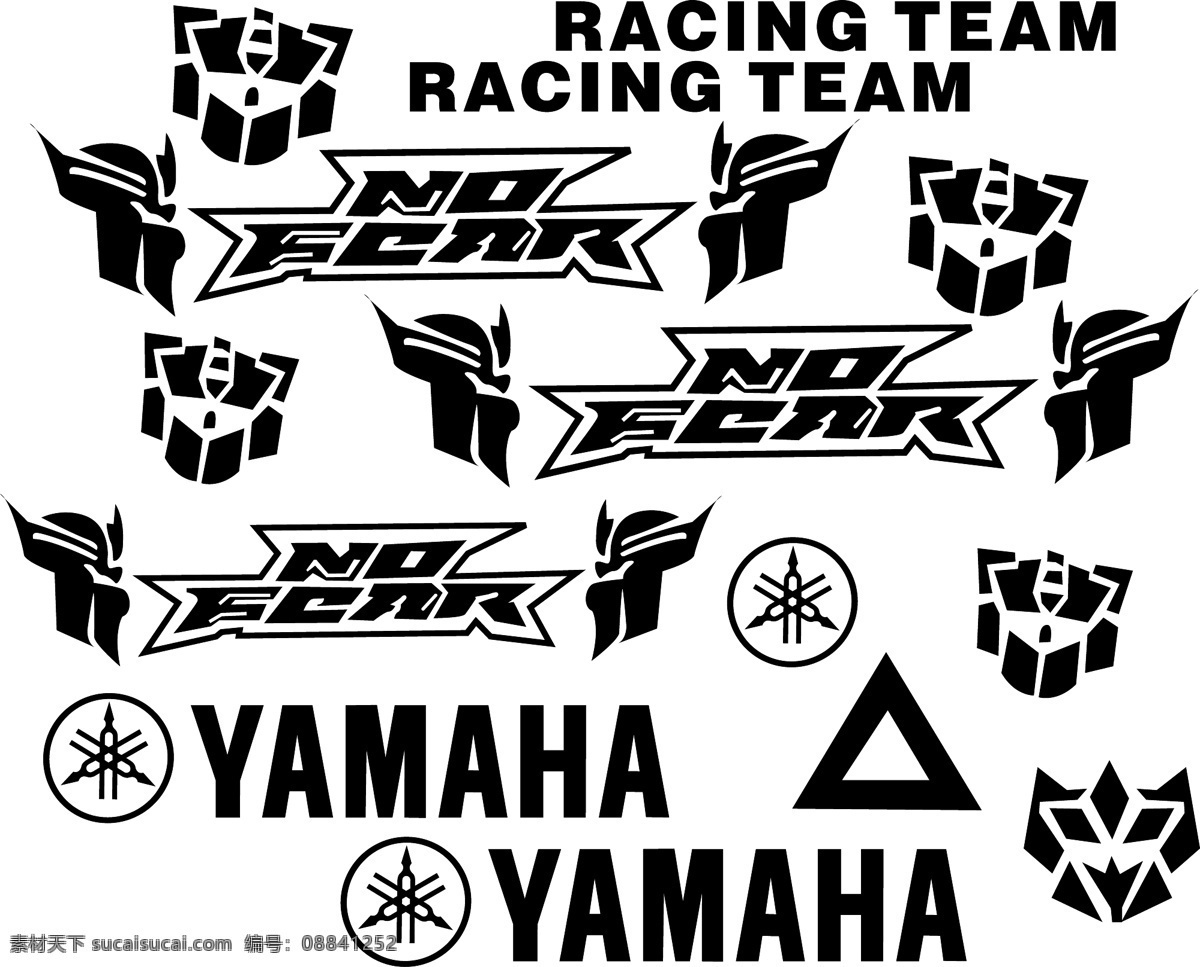 车贴免费下载 车贴 其他矢量 矢量素材 竹子 雅马哈 yamaha 矢量 矢量图 花纹花边