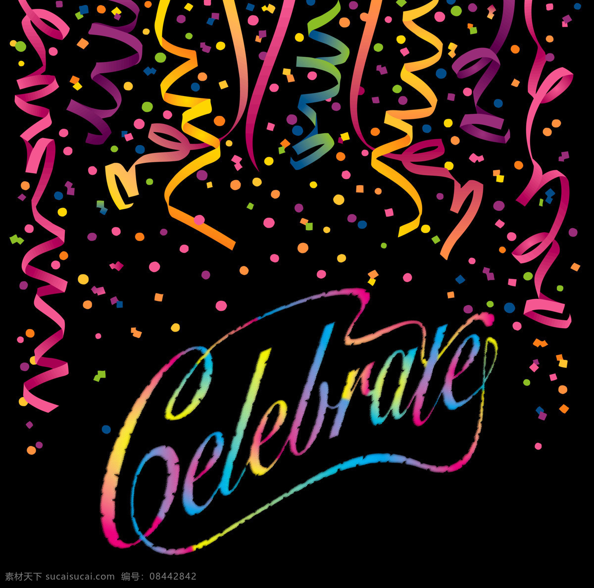 节日祝贺 英文字母 英文 celebrate 恭贺 文化艺术 节日庆祝 设计图库 黑色