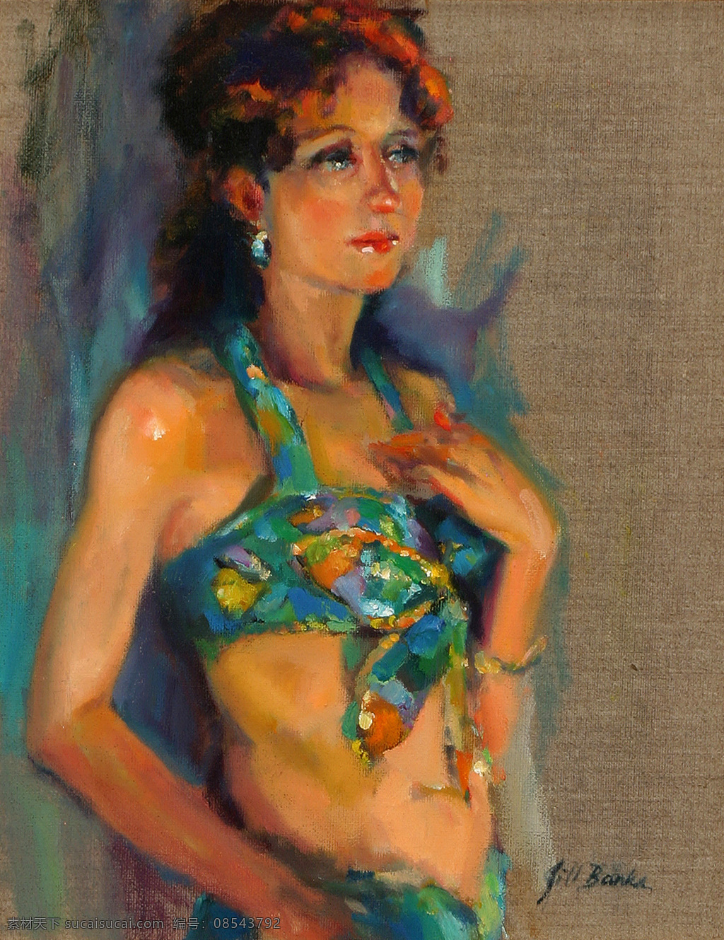 性感 迷人 西方 美女 油画 性感迷人 西方美女 绘画 文化艺术 世界名画 书画文字