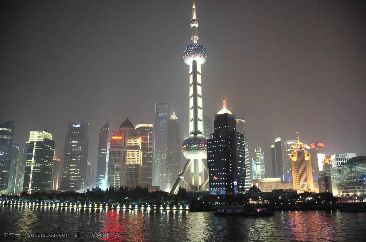 东方明珠 高楼 国内旅游 黄浦江 旅游摄影 码头 霓虹灯 上海 上海夜景 展览中心 夜景 金茂大厦 装饰素材 展示设计