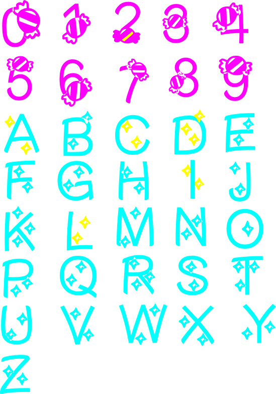 可爱 糖果 数字 字母 艺术字 英文 可爱数字 可爱字母 糖果字母 糖果数字 卡通艺术字 白色