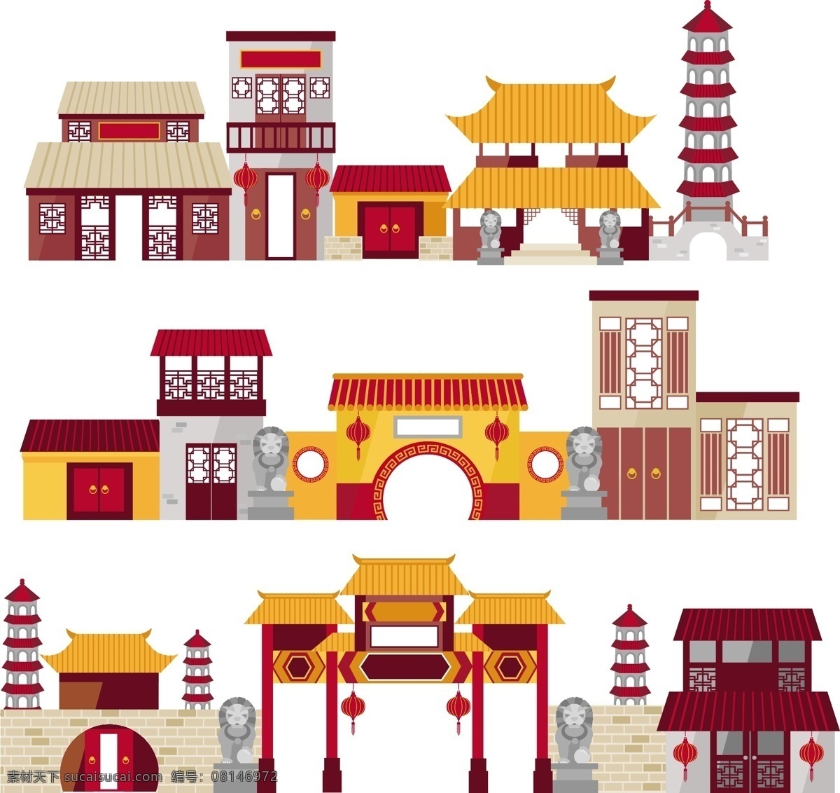 中国传统建筑 中国 传统 建筑 房屋 塔 牌头 自然景观 建筑园林
