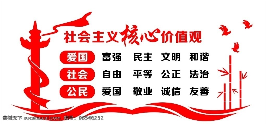 社会主义 核心 价值观 文化 墙 党建 形象墙 文化墙 爱国 核心价值观