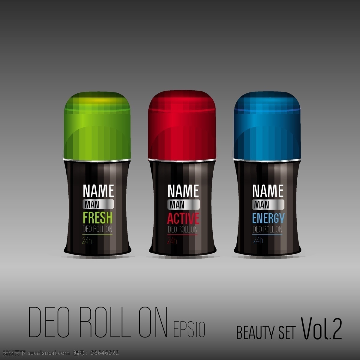 化妆品 瓶 向量 集 矢量盖 deo 一切 矢量图