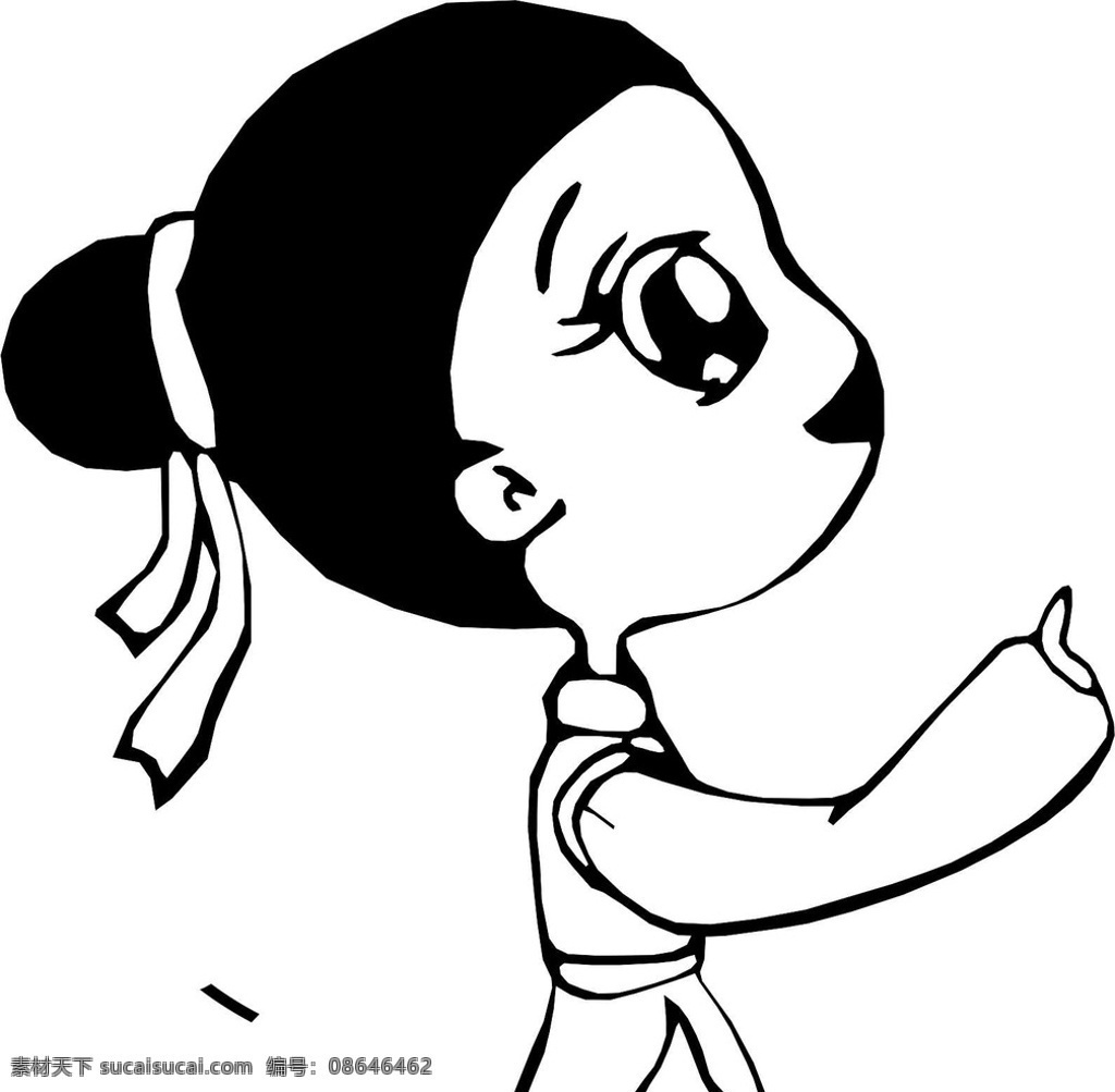 卡通人 漫画 简笔画 卡通 矢量 动漫动画 动漫人物