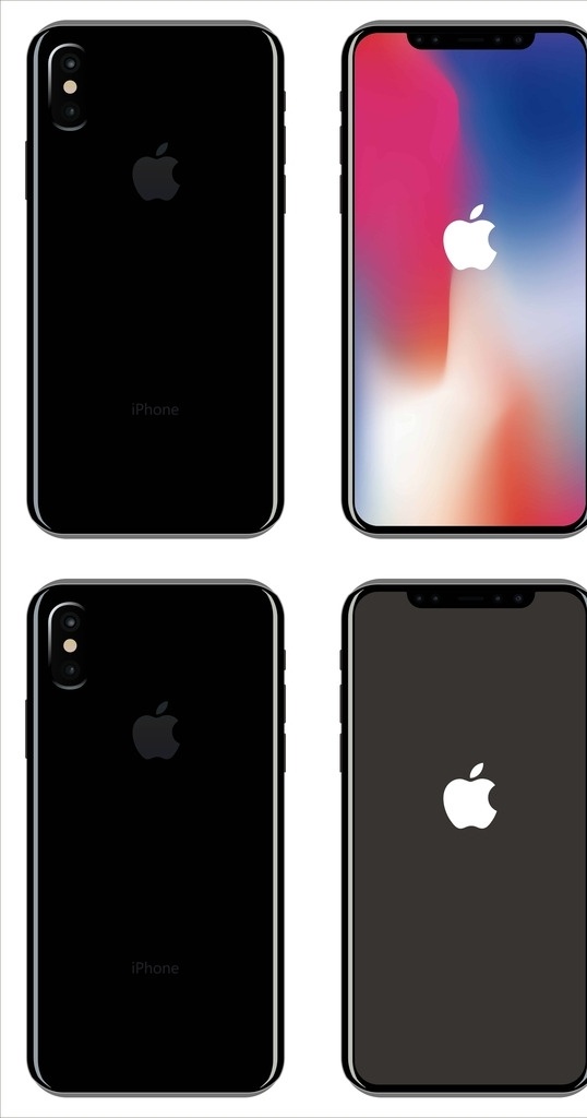 iphonex 苹果x 手机海报 手机正面 展示效果 贴图模板 智能对象 效果 展示 产品效果图 应用效果图 透视效果图 效果展示 成品展示 实景展示 场景展示 apple 图 样机 海报 背景 底纹 现代科技 数码产品