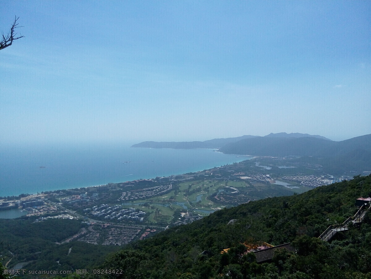 登高望远 海景 亚龙湾 森林公园 大海 蓝天 风景 海边 旅游摄影 国内旅游