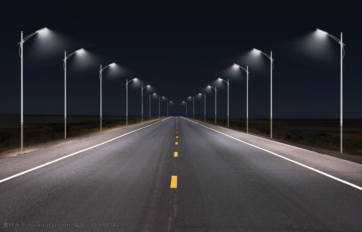 路灯效果 夜景设计 照明设计 亮化设计 照明效果 夜景效果 3d设计