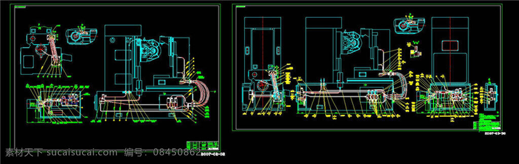 液压系统 管路 图 cad 机械 工业 图纸 机械工业图纸 机械图纸素材 机械模具 机械设计素材 图纸素材 dwg 黑色