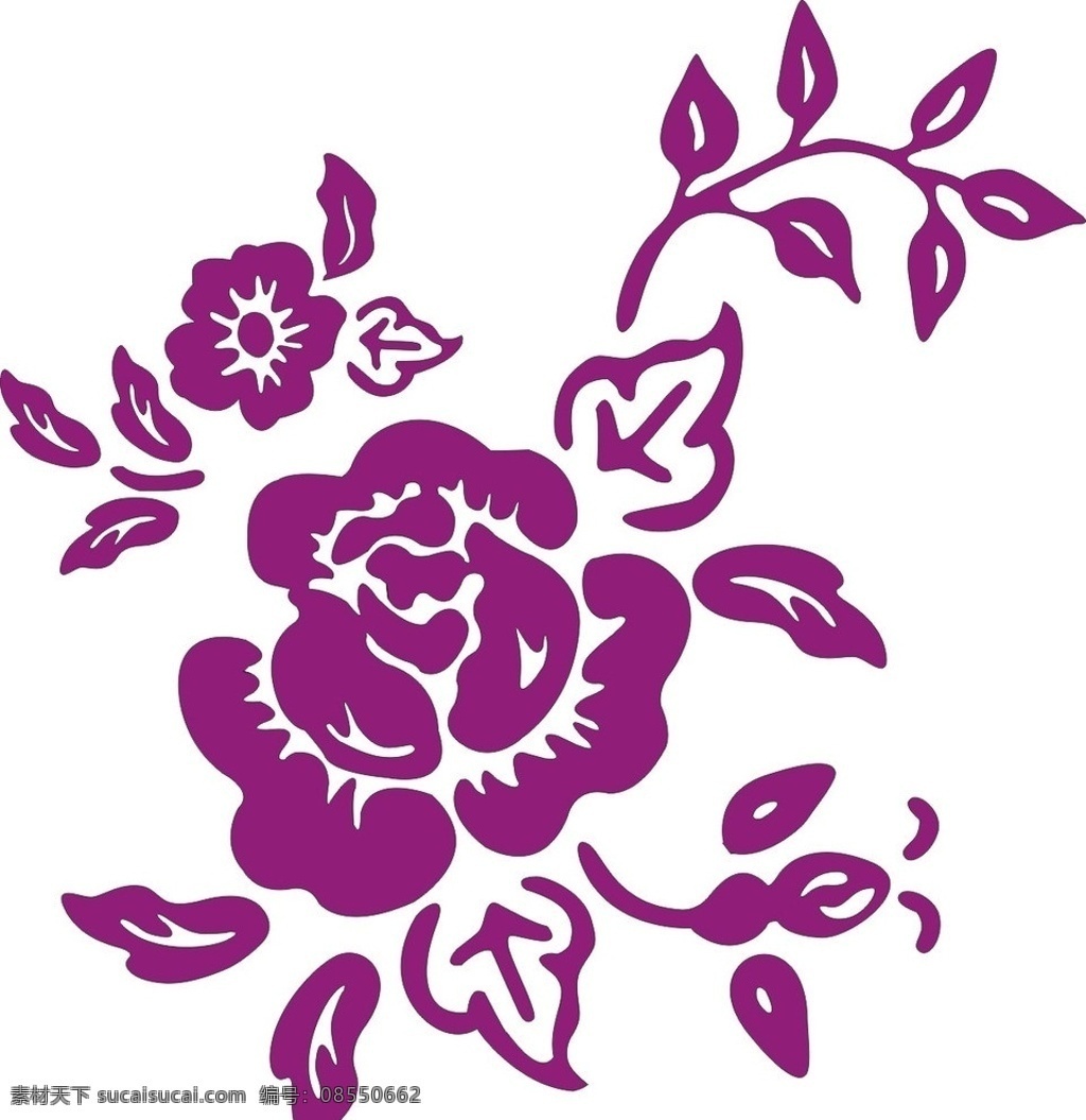 紫薇花矢量图 紫薇花 襄阳市花 矢量图 图案 花卉 花草 生物世界 矢量