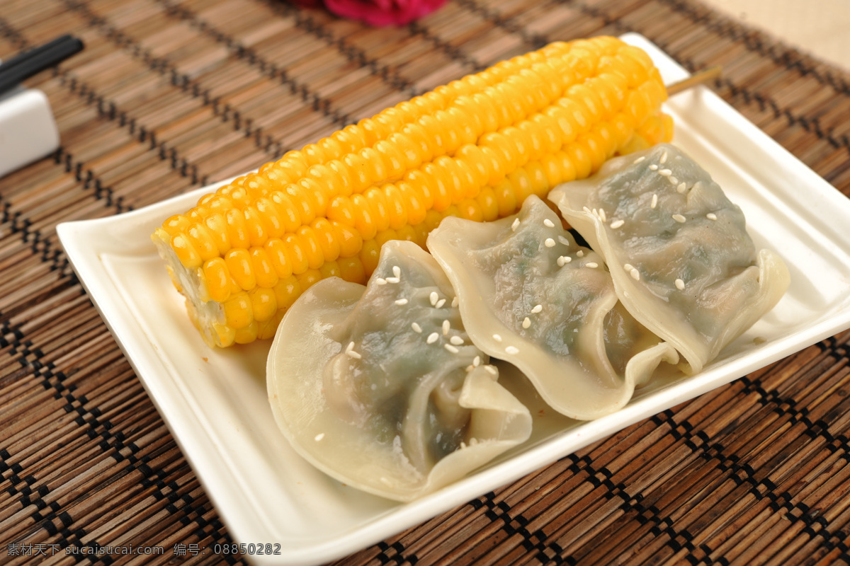 玉米拼水饺 美食 美味 中餐 餐饮 菜品 食物 餐饮美食摄影 传统美食 餐饮美食