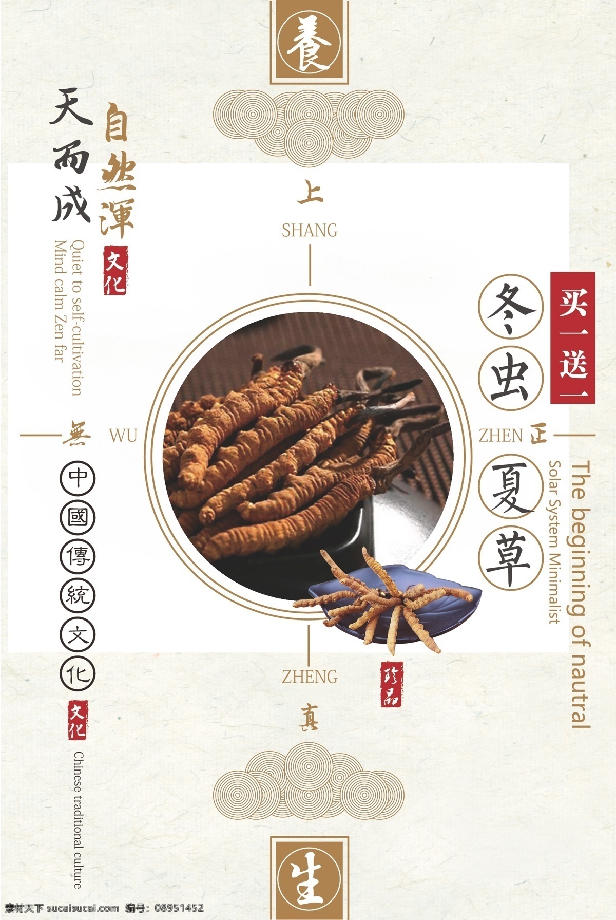 中国 风 中药 文化 冬虫夏草 促销 海报 中国风 冬虫 夏草 中医