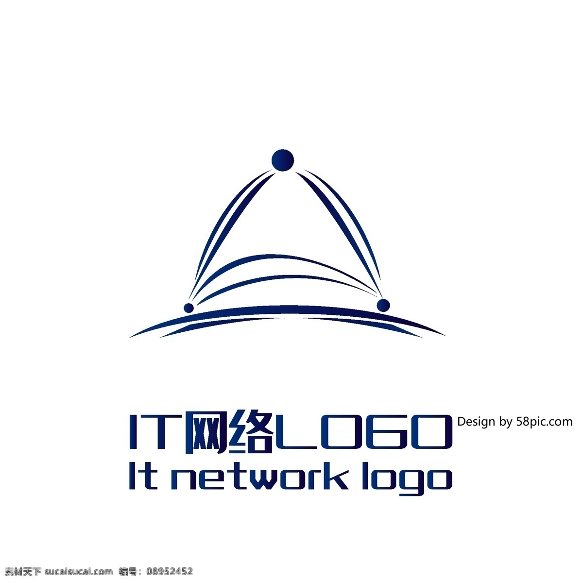 原创 创意 简约 a 字 兔子 it 网络 logo 标志 可商用 字体设计 科技
