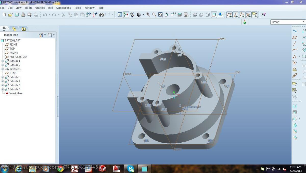 projectcover proe 3d模型素材 电器模型
