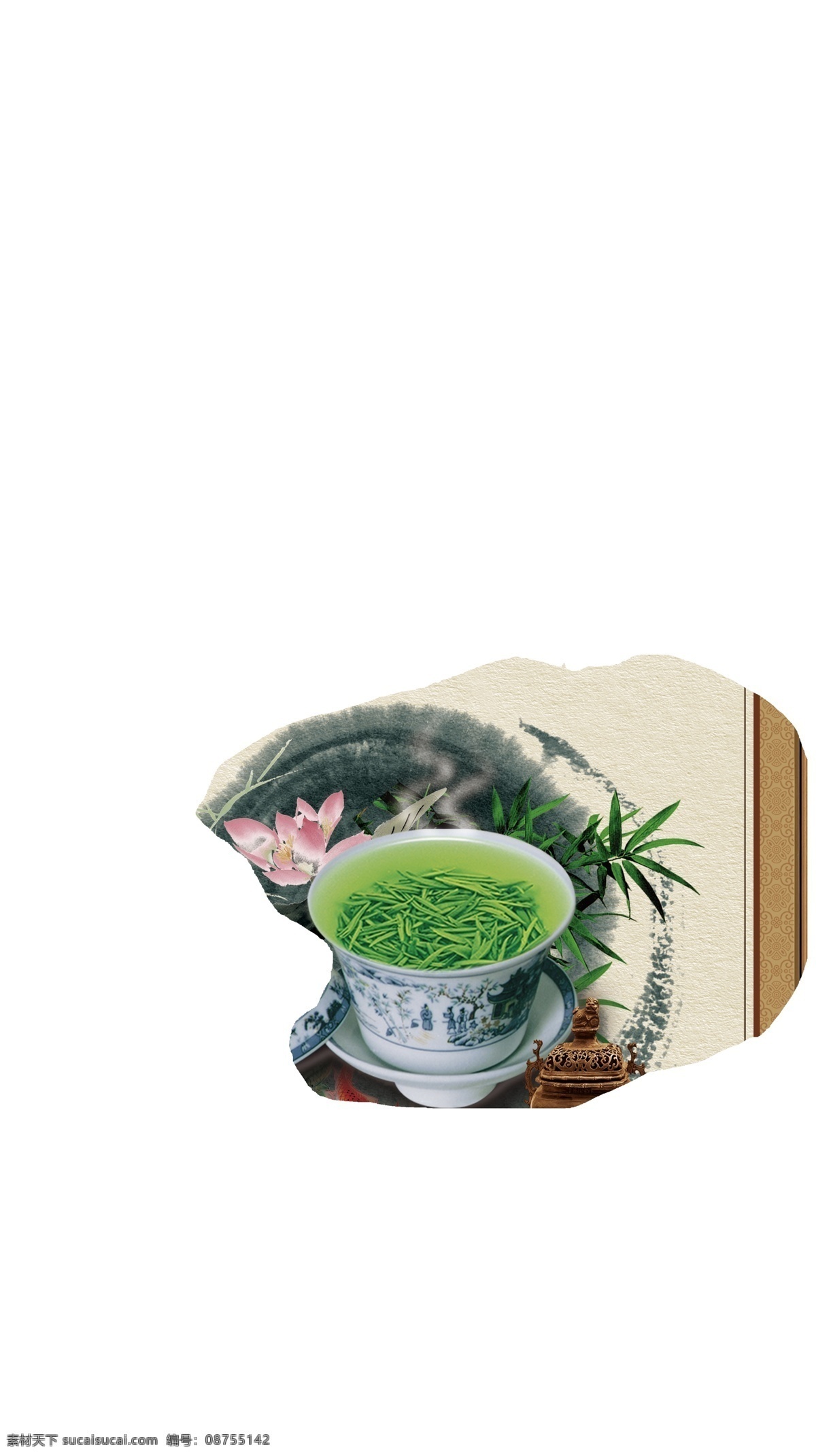 茶文化 品 紫砂壶 青花瓷 茶杯 茶叶 茶道 茶艺 品茶 国风 古典 民族风 茶 分层
