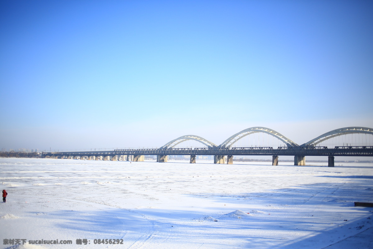 铁桥 大桥 桥梁 冬天桥梁 雪景 高架桥 旅游摄影 国内旅游