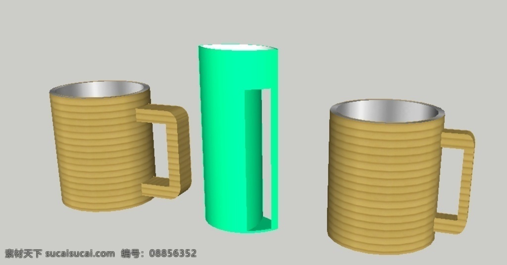 水杯 杯子模型 创意水杯 水杯skp 3d模型 3d skp su sketchup 草图大师 3d设计 其他模型