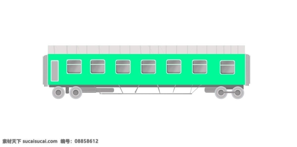 绿色 漂亮 火车 插画 手绘火车 卡通火车 火车插画 交通工具火车 漂亮的火车 火车装饰 交通运输火车