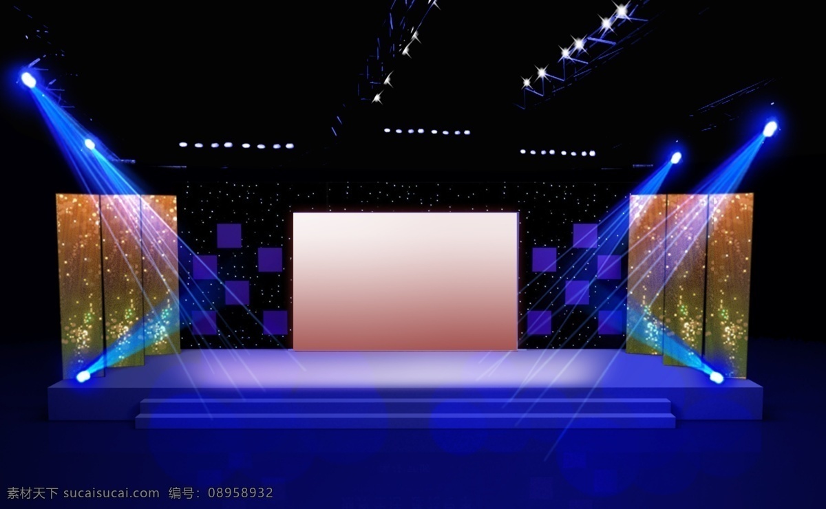 3d 舞台 效果图 3d舞台 舞台效果图 三维舞台 灯光 分层 源文件