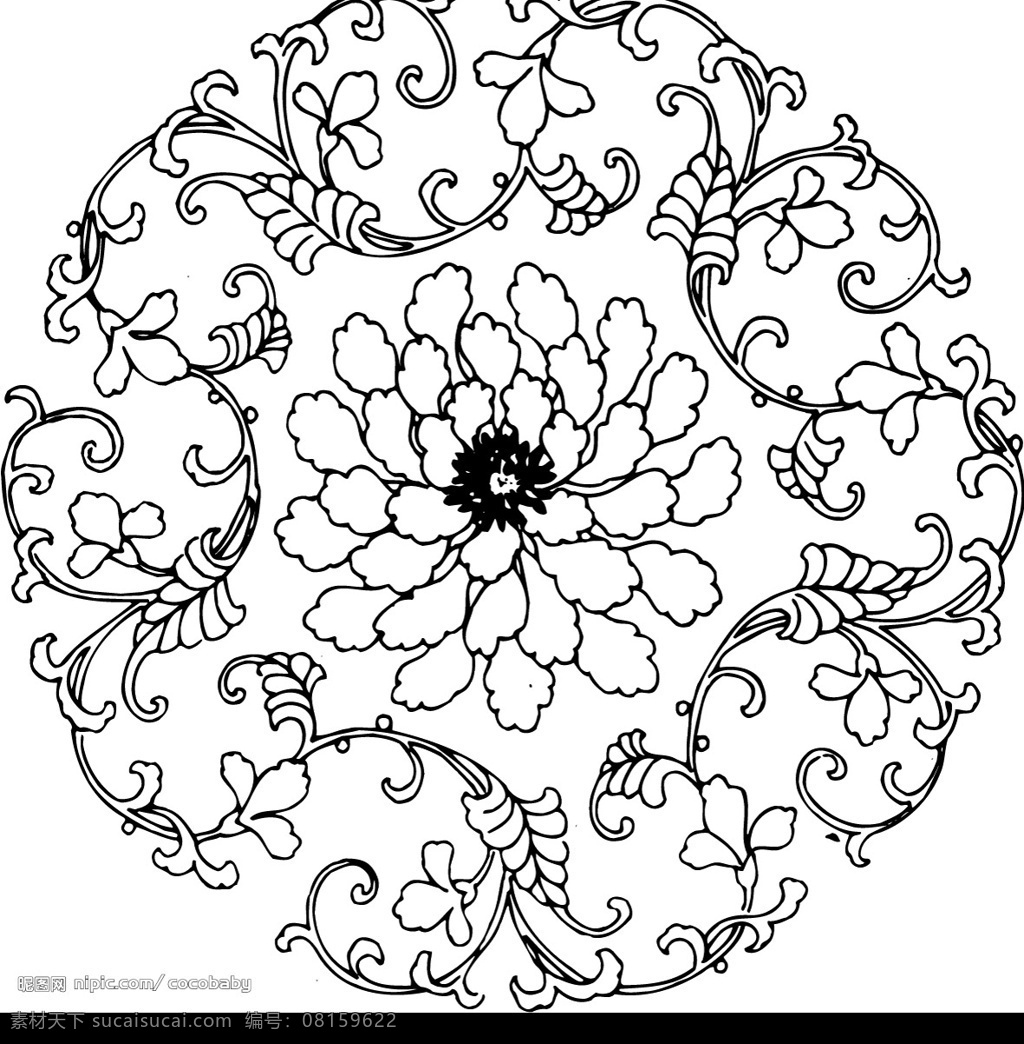 矢量花纹1 线条 底纹 ai格式 底纹边框 花纹花边 矢量图库