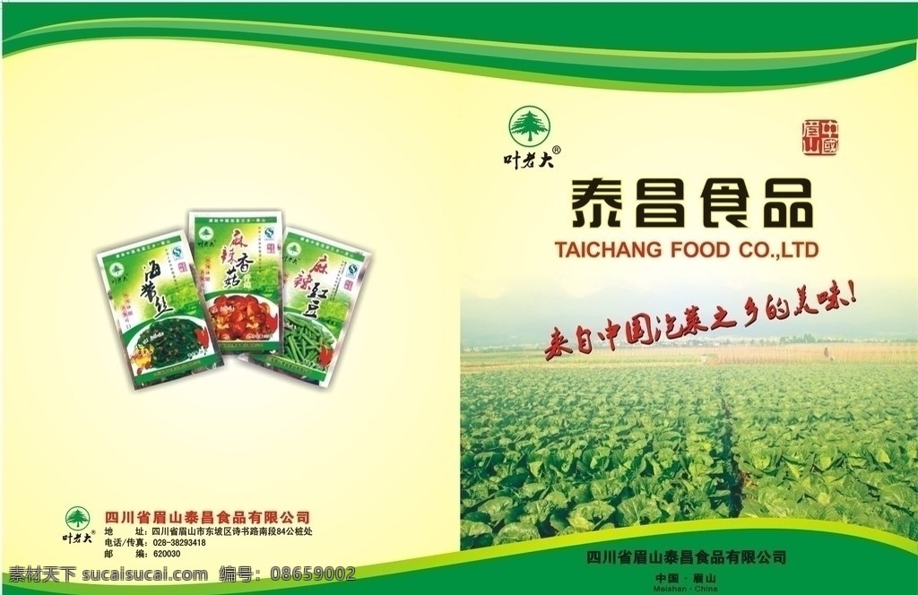 食品厂 宣传册 封面设计 画册 封面 泡菜 画册设计 矢量