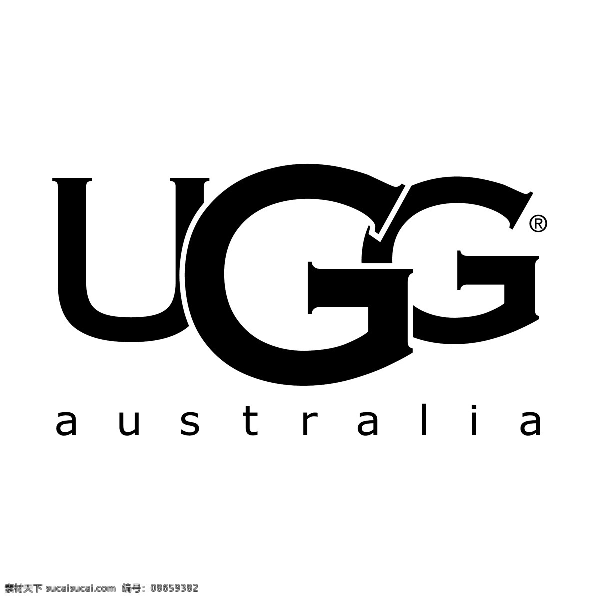 ugg 雪地 靴 自由 标识 psd源文件 logo设计