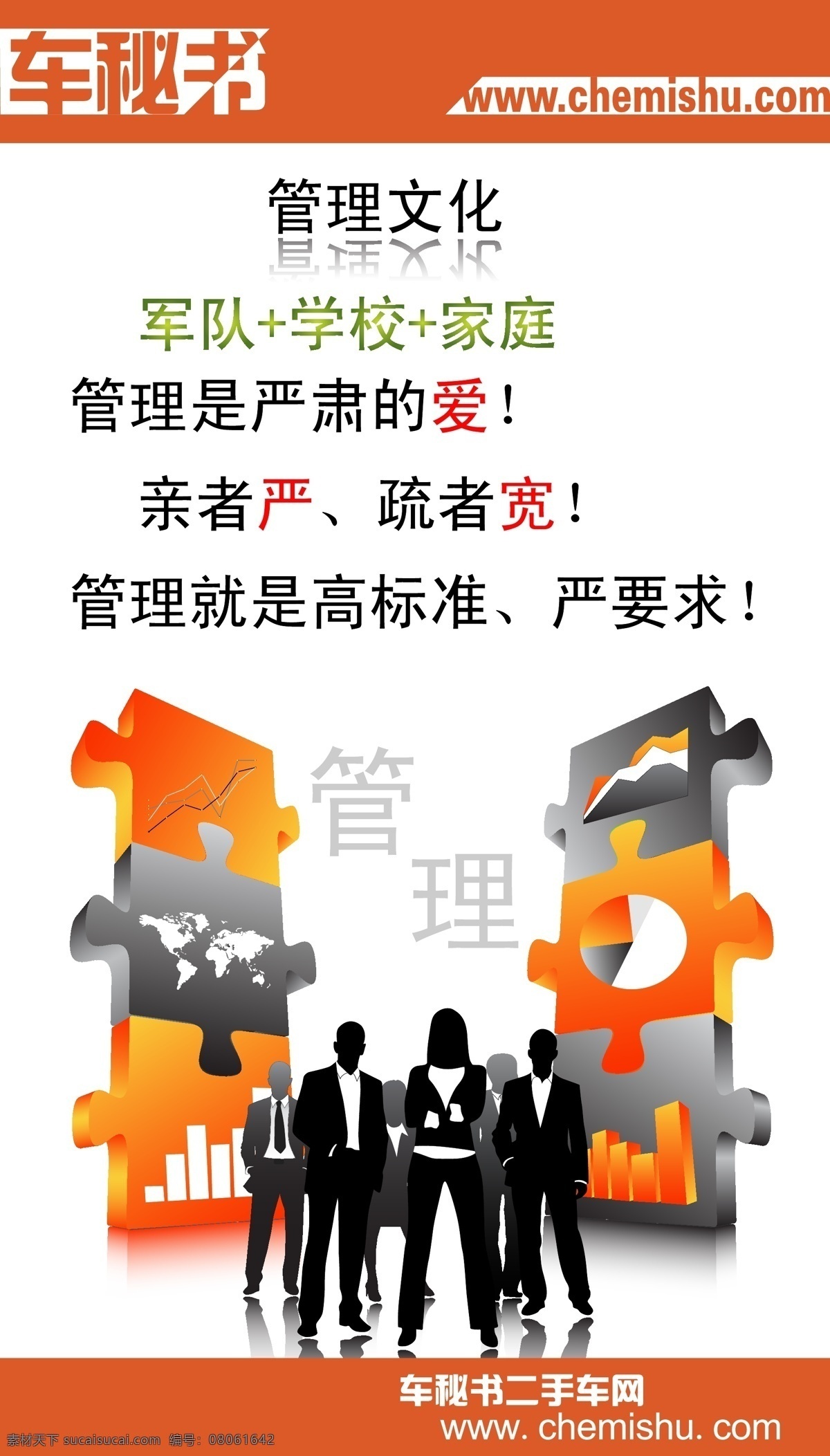 管理 文化图片 成功人士 橙色 管理文化 黑色 红色 剪影 人 团队 矢量 企业文化海报
