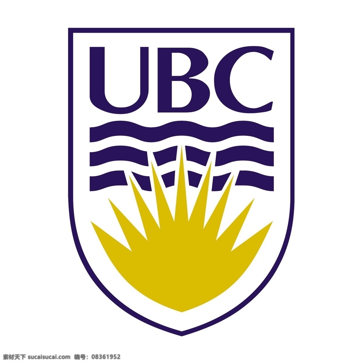 不列颠 哥伦比亚大学 ubc ubc标志 标识为免费 psd源文件 logo设计